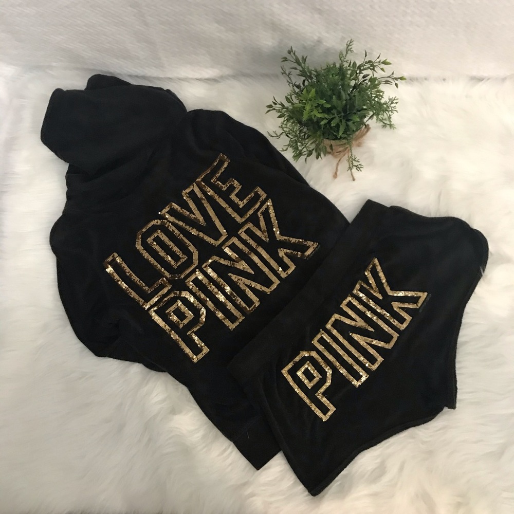 PINK Victoria Secret Sweat Shirt and Shorts